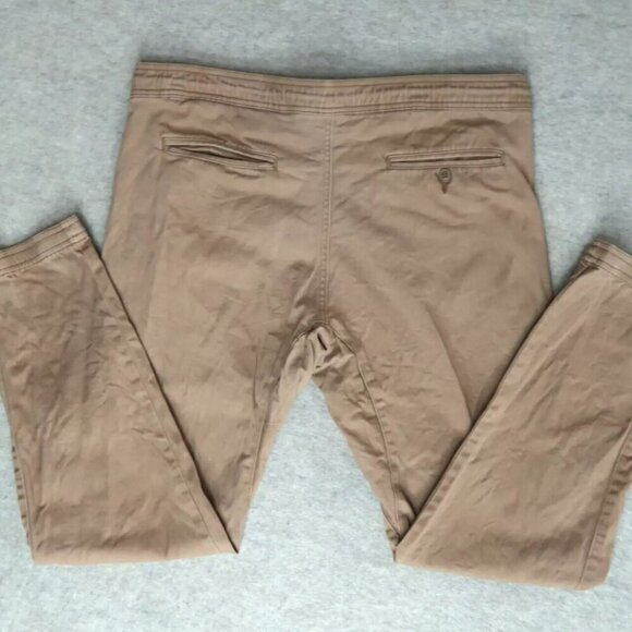 Charles and a Half Khaki Jogger Pants Tan Stretch Drawstring 36x30 Men's Medium - Picture 6 of 12